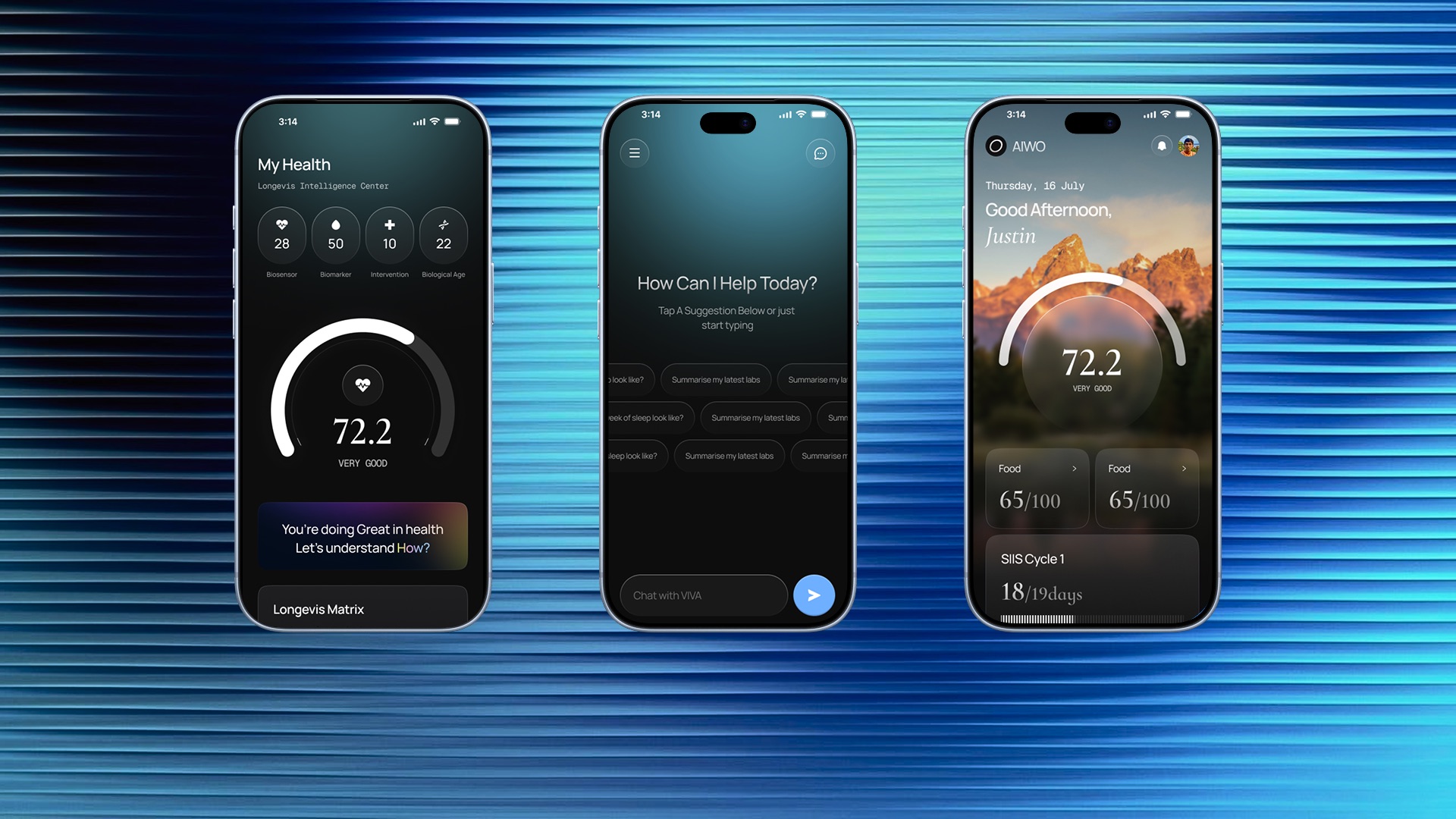 AIWO LifeOS — React Native · Design engineering